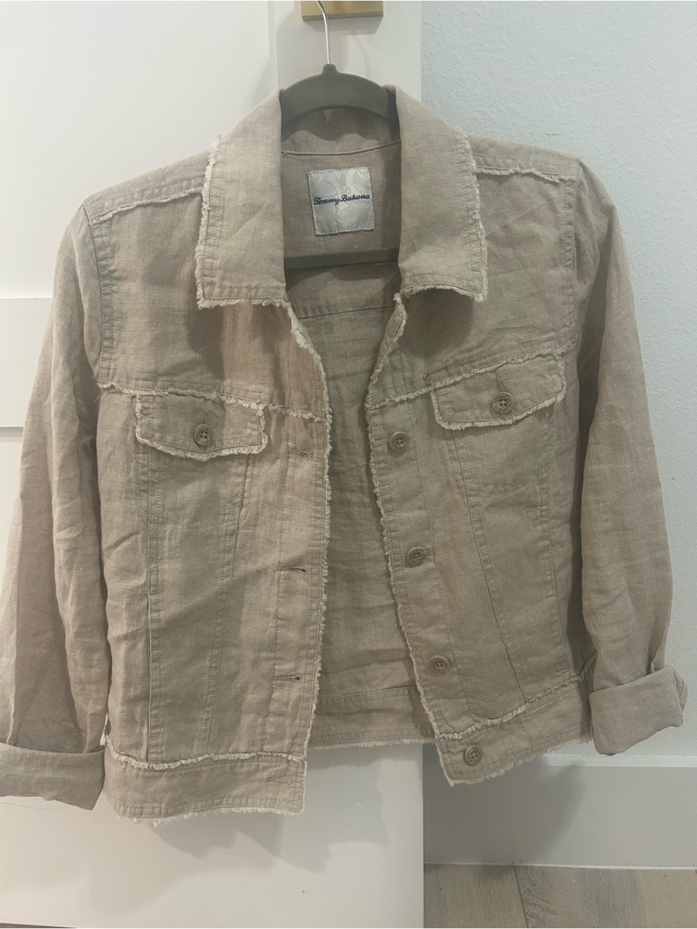 Tommy Bahama Light Beige Linen Jacket